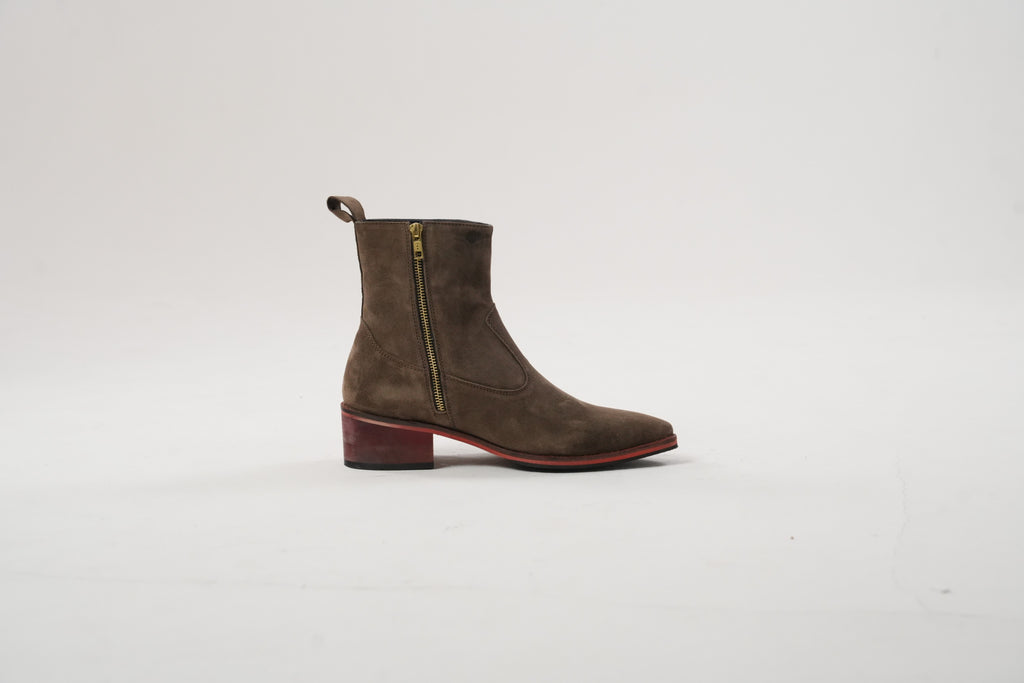 Walnut Suede Boots