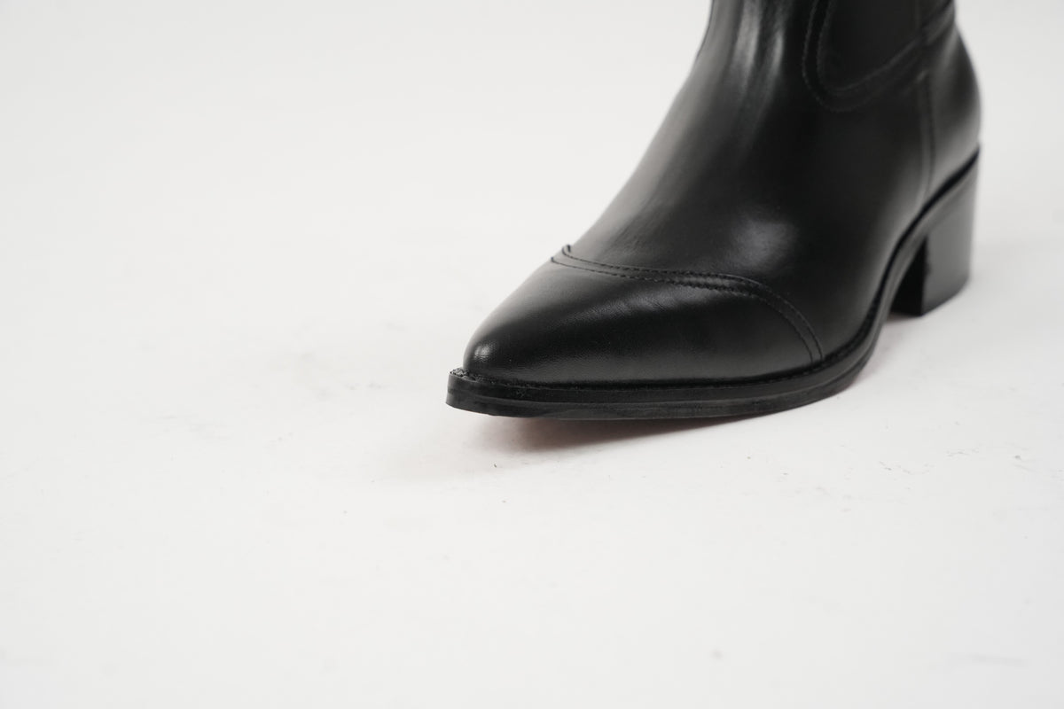 Onyx Calfskin Tennessee Boots