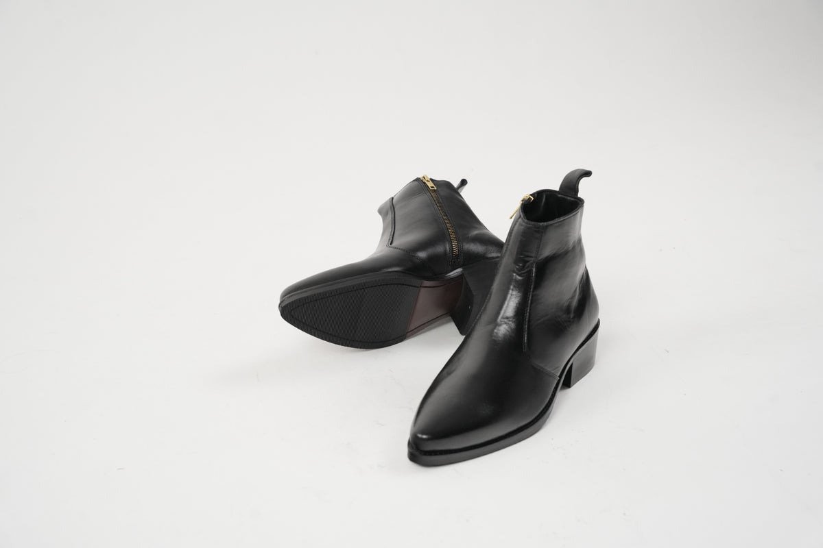 Onyx Calfskin Boots