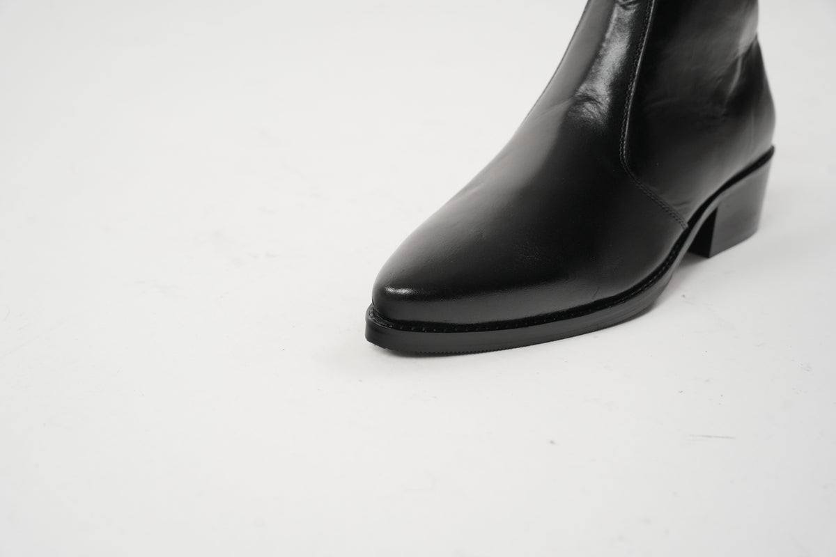Onyx Calfskin Boots