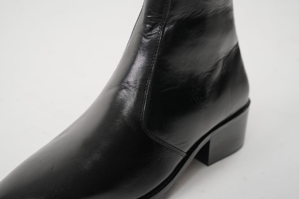 Onyx Calfskin Boots