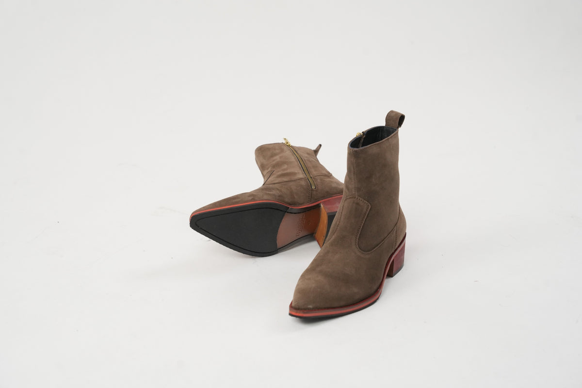 Walnut Suede Boots