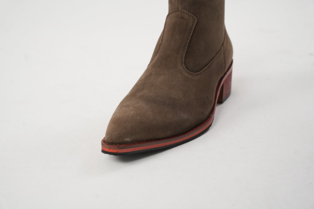Walnut Suede Boots