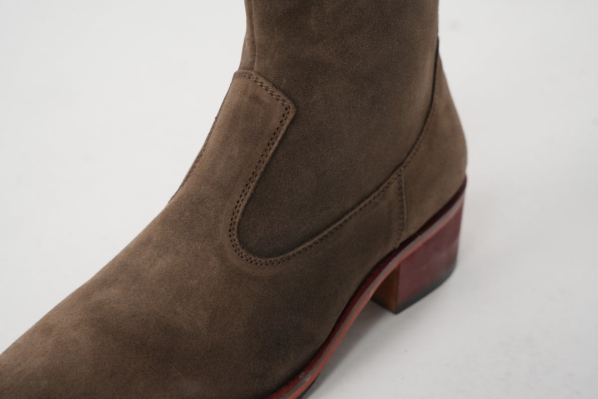 Walnut Suede Boots
