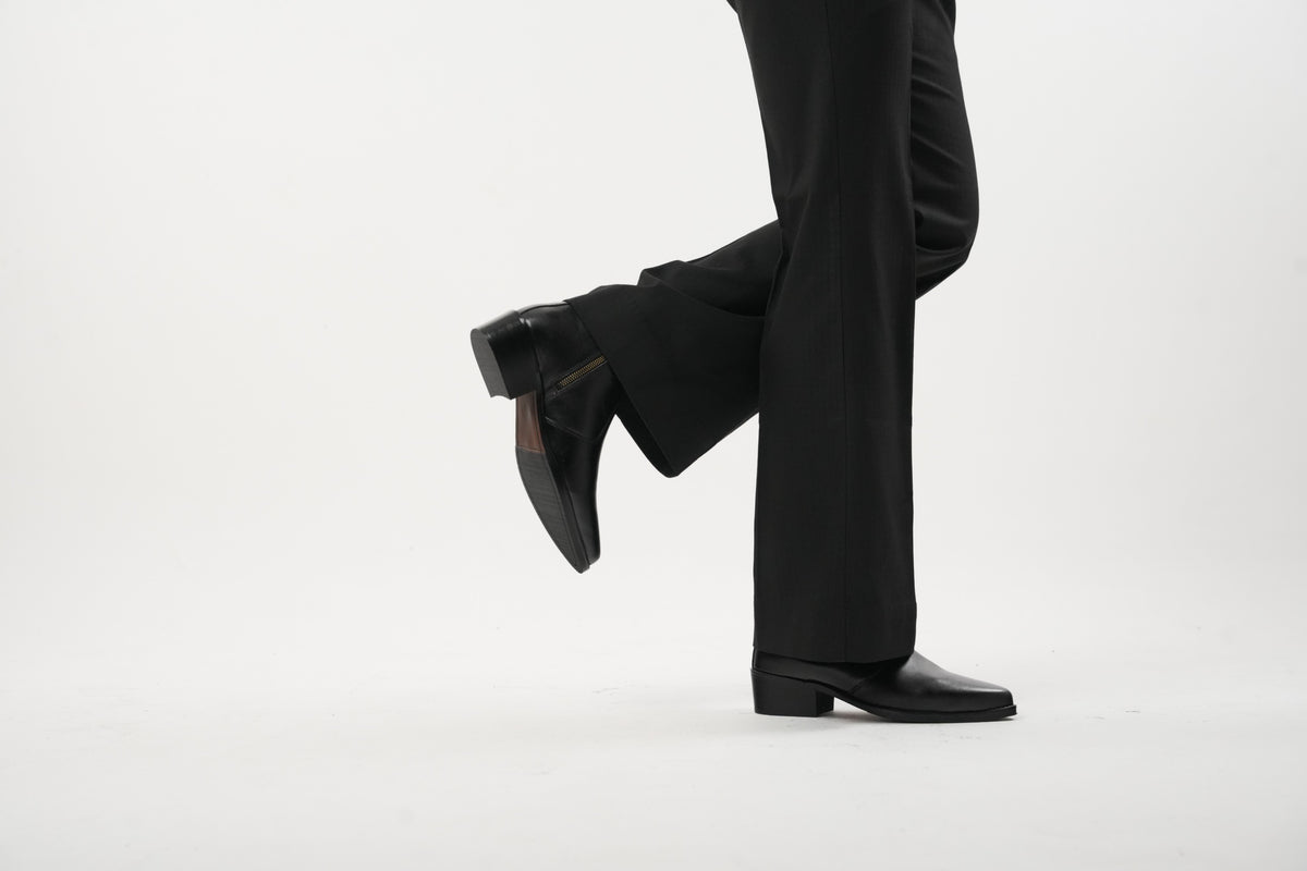 Onyx Calfskin Boots