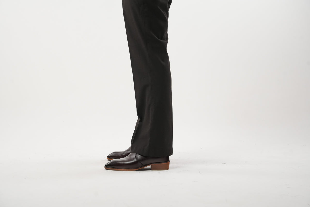 Bourbon Calfskin Chisel Toe Boots