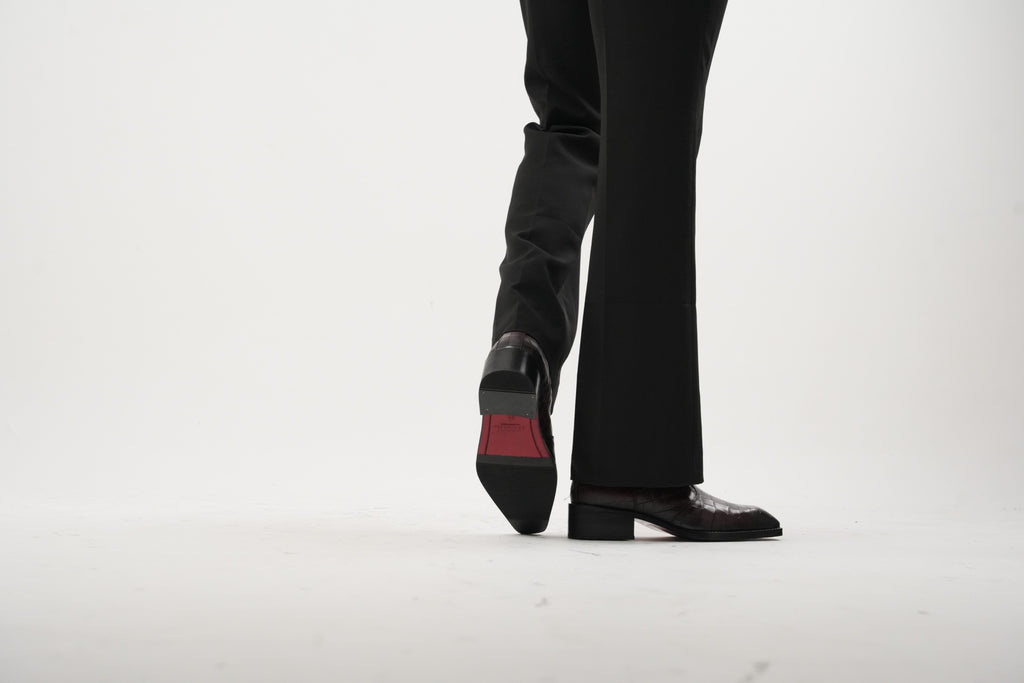 Burgundy Cuvier Chisel Toe Boots